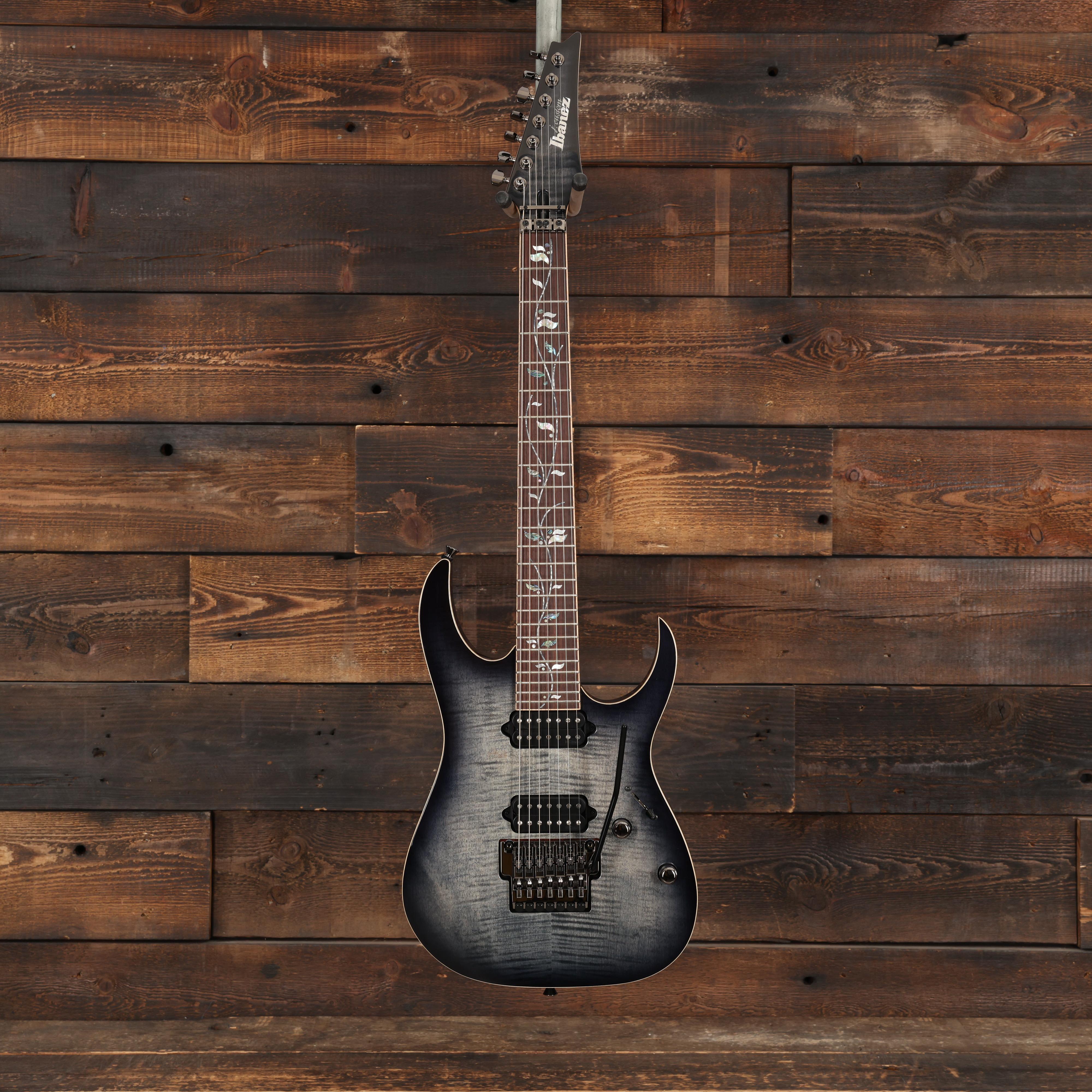 Ibanez RG8527-BRE j.custom 7-String Electric Guitar in Black